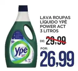 Apoio Mineiro Lava roupas líquido ypê power act oferta