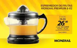 Lojas Cem Espremedor de frutas mondial premium e-02 oferta