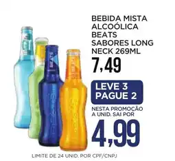 Apoio Mineiro Bebida mista alcoólica beats sabores long neck oferta