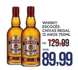 Apoio Mineiro Whisky escocês chivas regal 12 anos oferta