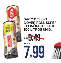 Apoio Mineiro Saco de lixo dover roll super econômico oferta