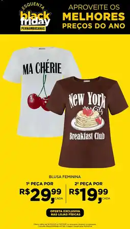 Pernambucanas Blusa feminina oferta