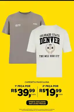Pernambucanas Camiseta masculina oferta