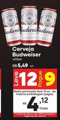 Stok Center Cerveja Budweiser oferta
