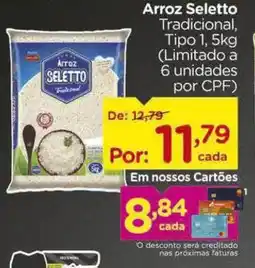 Carrefour Arroz Seletto Tradicional, Tipo oferta
