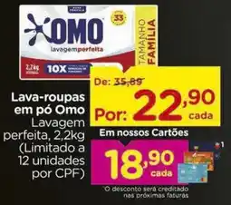 Carrefour Lava-roupas em pó Omo Lavagem perfeita, oferta