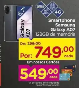 Carrefour Smartphone Samsung Galaxy A07 128GB de memória oferta