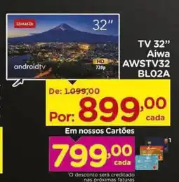 Carrefour TV 32" Aiwa AWSTV32 BLO2A oferta