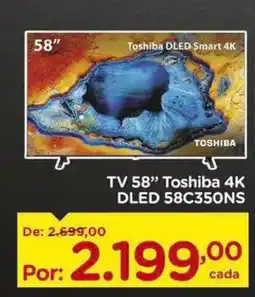 Carrefour TV 58" Toshiba 4K DLED 58C350NS oferta
