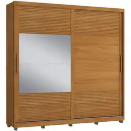 Benoit Guarda-Roupa Roupeiro Casamia Malthus com Espelho 2 Portas Deslizantes 3 Gavetas MDF oferta