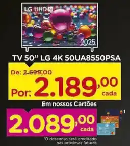 Carrefour TV 50" LG 4K 50UA8550PSA oferta