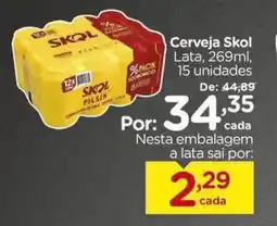 Carrefour Cerveja Skol Lata, oferta