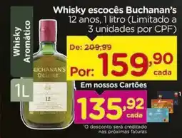 Carrefour Whisky escocês Buchanan's 12 anos, oferta