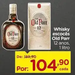 Carrefour Whisky escocês Old Parr 12 anos, oferta