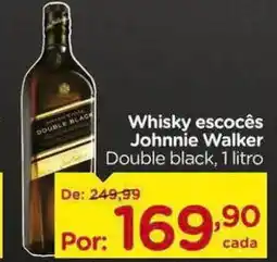 Carrefour Whisky escocês Johnnie Walker Double black, oferta