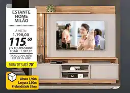 Lojas Cem Estante home milão oferta
