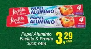 Negreiros Papel Alumínio Facilita & Pronto oferta
