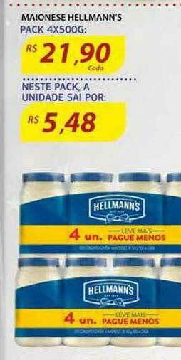 Assaí Atacadista Maionese Hellmann's oferta