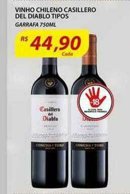 Assaí Atacadista Vinho Chileno Casillero Del Diablo Tipos oferta