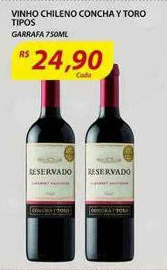 Assaí Atacadista Vinho Chileno Concha Y Toro Tipos oferta