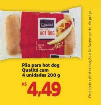 Atacado Máximo Páo Para Hot Dog Qualitá Com 4 Unidades oferta