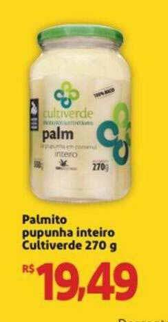 Palmito Pupunha Inteiro Cultiverde