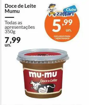 Zaffari Doce De Leite Mumu oferta