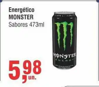 Higa Atacado Energético Monster Sabores oferta