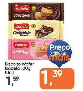 Imec Supermercados Biscoito Wafer Isabela oferta