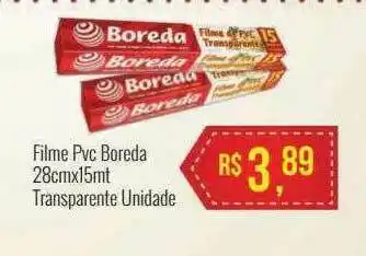 Filme Pvc Boreda 28cmx15mt Transparente