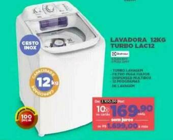 Lavadora 12kg Turbo Lac12