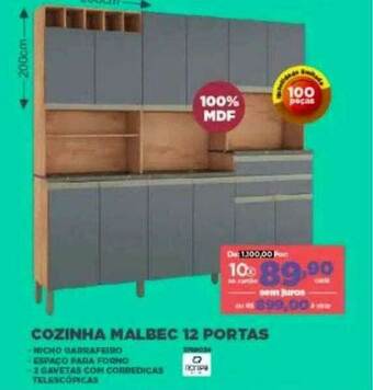 Cozinha Malbec 12 Portas