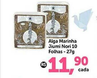 Alga Marinha Jiumi Nori 10 Folhas