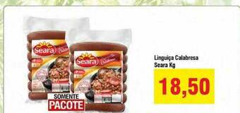 Spani Atacadista Linguiça Calabresa Seara Kg oferta
