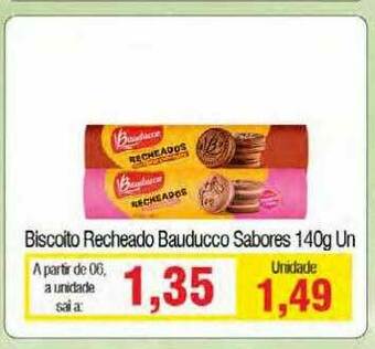 Spani Atacadista Biscoito Recheado Bauducco Sabores oferta
