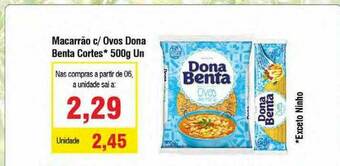 Spani Atacadista Macarrão C Ovos Dona Benta Cortes oferta