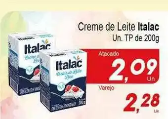 Villefort Atacadista Creme De Leite Italac oferta