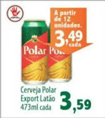 Econômico Atacadão Cerveja Polar Export Latão oferta
