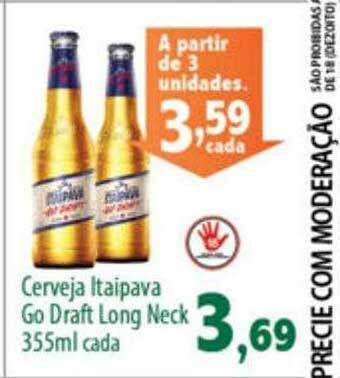Cerveja Itaipava Go Draft Long Neck