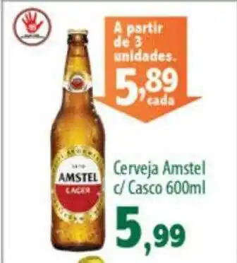 Econômico Atacadão Cerveja Amstel C Casco oferta