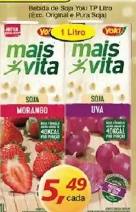 Supermercados Guanabara Bebida de Soja Yoki TP 1L oferta