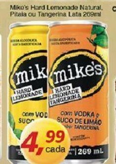 Supermercados Guanabara Mike's Hard lemonade Natural, Pitala ou Tangerina lata 269ml oferta
