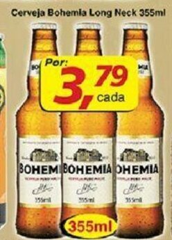 Supermercados Guanabara Cerveja Bohemia long neck 355ml oferta