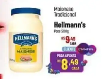 Maionese Tradicional Hellmann's Pote