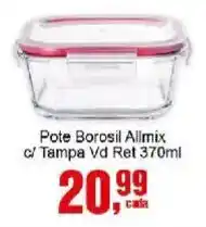 Negreiros Pote Borosil Allmix c/ Tampa Vd oferta