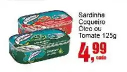 Negreiros Sardinha Coqueiro Óleo ou Tomate oferta