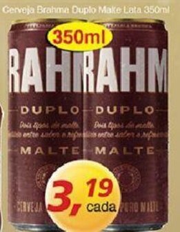 Supermercados Guanabara Cerveja Brahma Duplo Malte Lata 350ml oferta