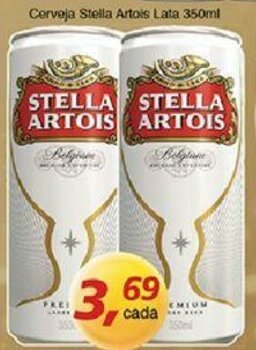 Supermercados Guanabara Cerveja Stella Artois Lata 350ml oferta