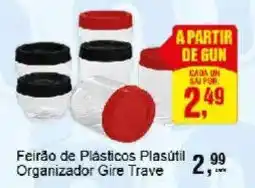 Negreiros Feirão de Plásticos Plasútil Organizador Gire Trave oferta