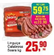 Negreiros Linguiça Calabresa Seara oferta